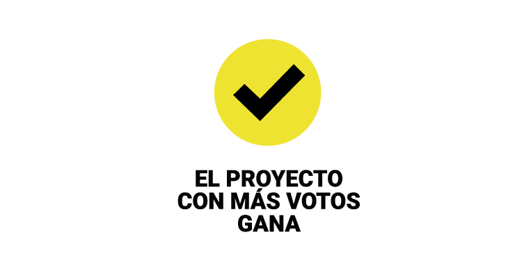 El proyecto con más votos gana